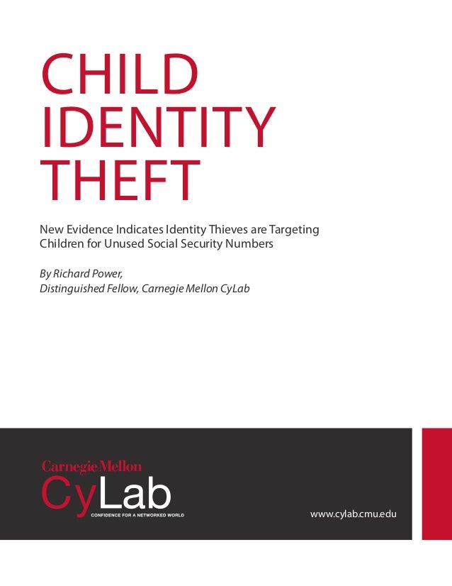identity theft children social security numbers